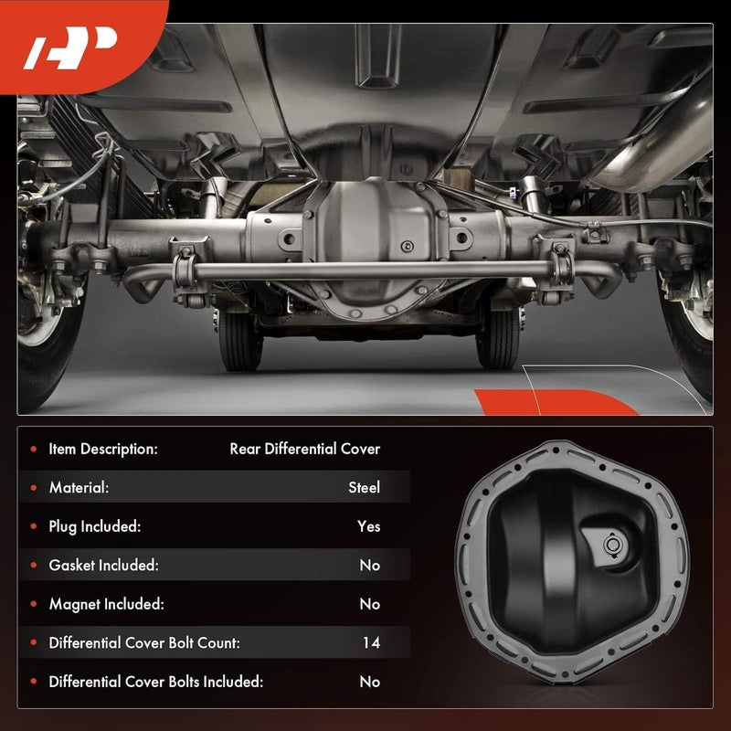 A-Premium Rear Differential Cover for Chevy and GMC - Image 3