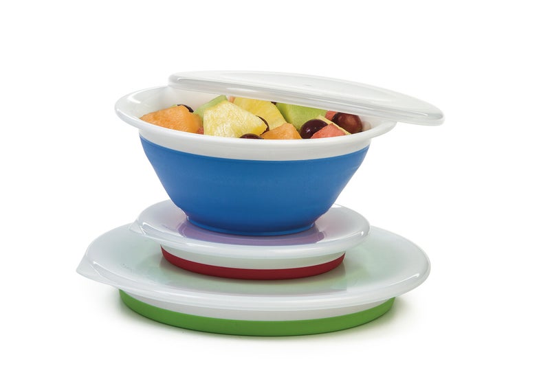 PREPWORKS Progressive Prepworks Thinstore Collapsible Prep/Storage Bowls with Lids - Set of 3 - Image 1