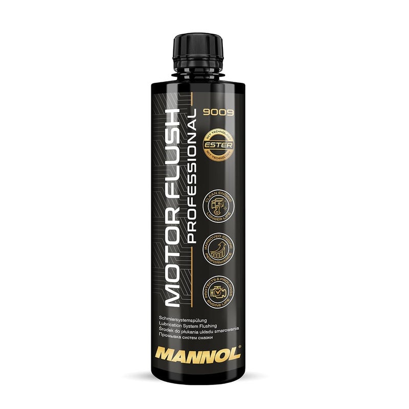 MANNOL 9009 (450ML) Motor Flush Professional|Removes deposits| Dirt|Sludge and wear Products from Engine Parts|Miscible with All Petrol and Diesel Engine Oil|Imported from Germany 450ML (1) - Image 5