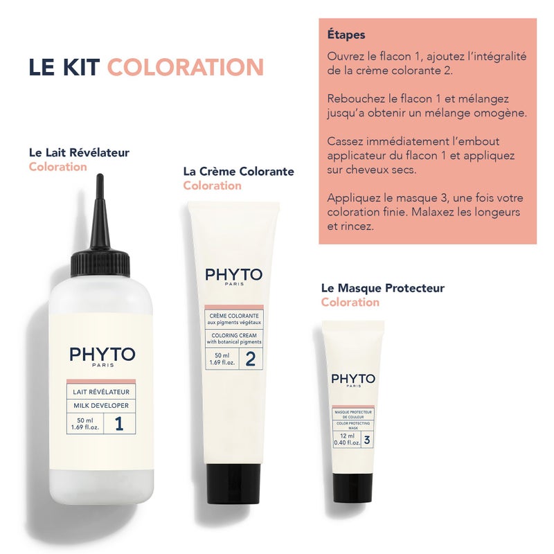 PHYTO Phytocolor Permanent Hair Color, 7.3 Golden Blonde, with Botanical Pigments, 100% Grey Hair Coverage, Ammonia-free, PPD-free, Resorcin-free, 0.42 oz. - Image 4
