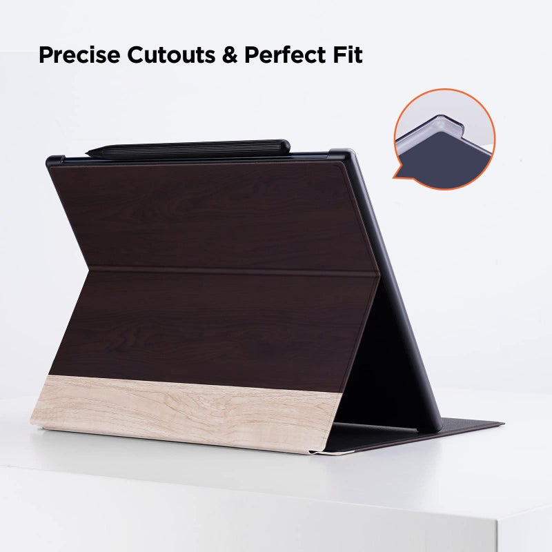 Ayotu Case for Onyx BOOX Note Air 1/Note Air 2/Air 2 Plus 10.3'' Paper Tablet, Auto Sleep/Wake, Durable Fabric Folio Cover with Foldable Stand, Light & Dark Cork (NOT Fit BOOX Note Air 3C) - Image 5