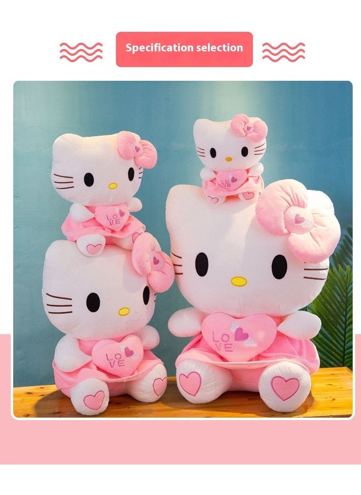 SISGL - 1-Piece Lovely Hello Kitty Cartoon Character Soft Stuffed Toy Ultra Soft Short Plush Cuddle Pillow Buddy - Image 1