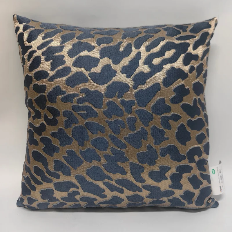 DWELL LEO  JACQUARD CUSHION - 45 X 45 - BLUE