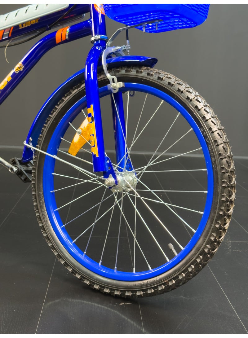 تايجر دراجة أطفال تايجر 20 بوصة مع سلة أمامية وكرسي خلفي – مناسبة للأعمار 6 إلى 10 سنوات - Image 3