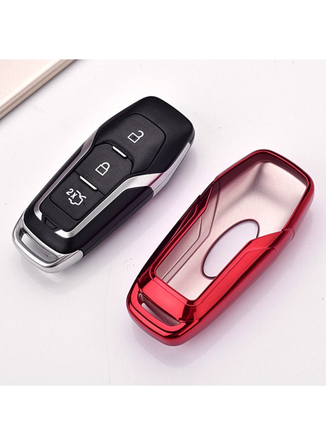 NIBEMINENT Electroplating Single-shell Car Key Case With Ring - Image 2