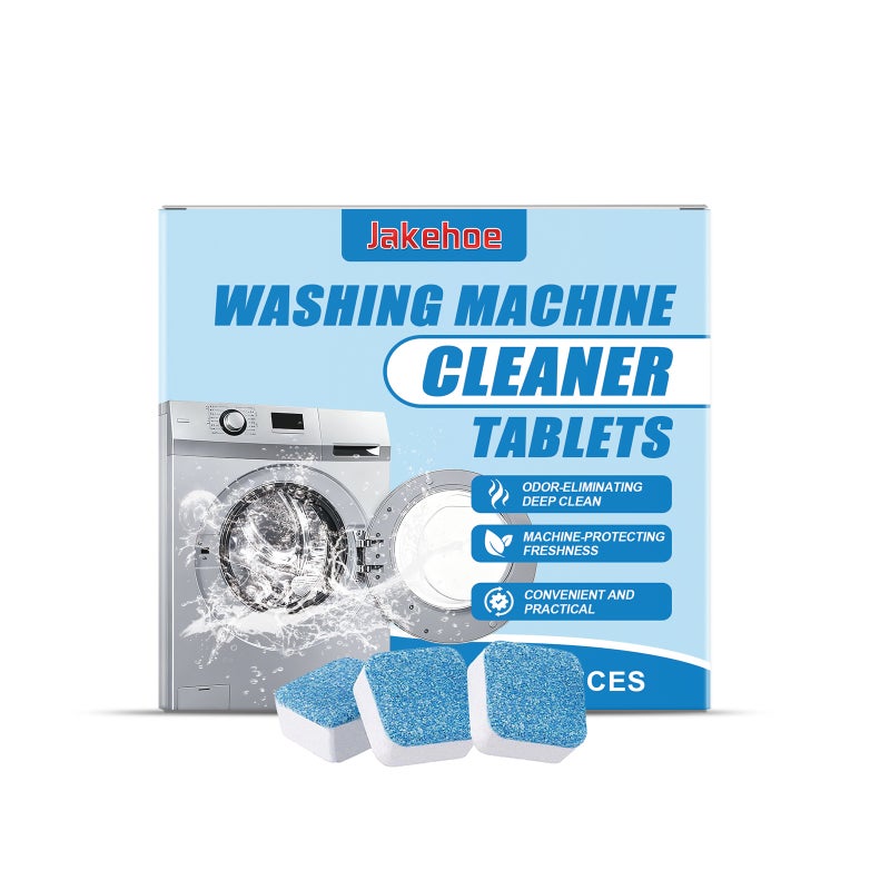 Jakehoe Washing Machine Deodorizing Cleaning Tablets Descaling And Deodorizing Clean Drum Pulsator Universal Cleaning Effervescent Tablets - Image 1