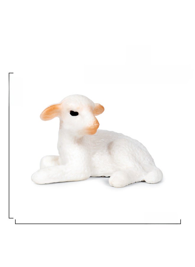 Children's Science And Education Simulation Sheep A Sheep Wild Animal Model Toy Sheep Goat Static Solid Decorative Ornaments-Color:Ox-542 White Goat [0.037kg]]  - Image 4