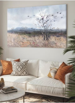 LOWHA Canvas Wall Art Stretched Over Wooden Frame with Flying Birds Painting  - Image 5