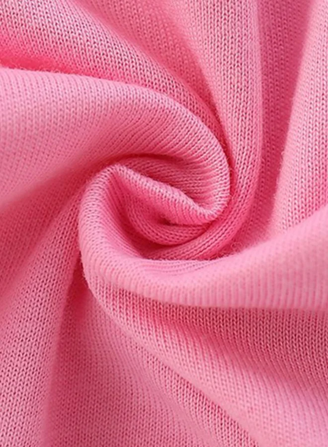 YUNIQEE Pink Crew Neck Long Sleeve Printed Top