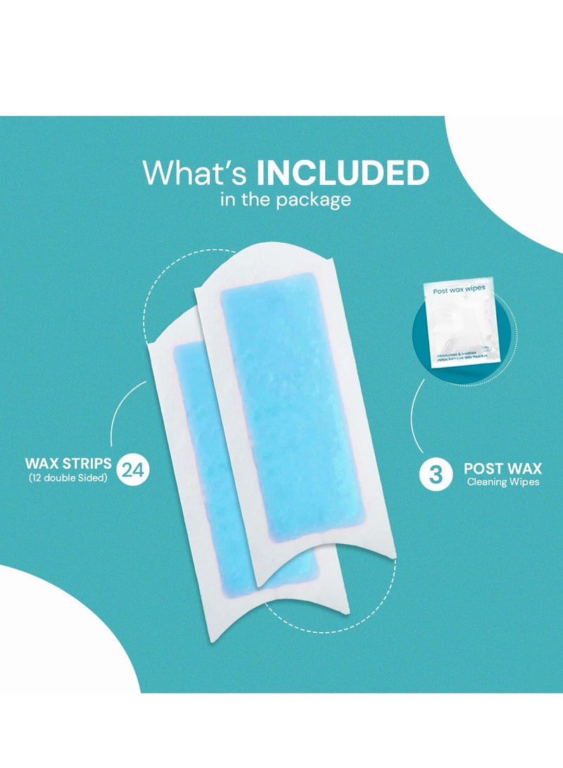 إنجوي شرائح شمعية طبيعية لإزالة شعر الوجه للبشرة العادية - نعومة تدوم طويلًا - 27 شريحة - Image 4