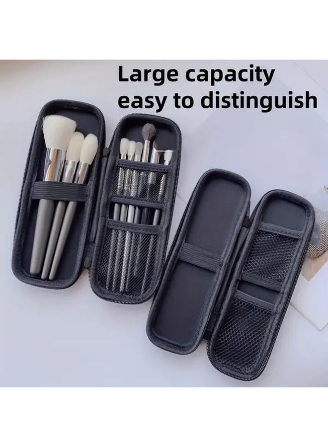 Large Capacity Portable Makeup Brush Storage Bag Dustproof Travel Zipper Pouch - Image 3