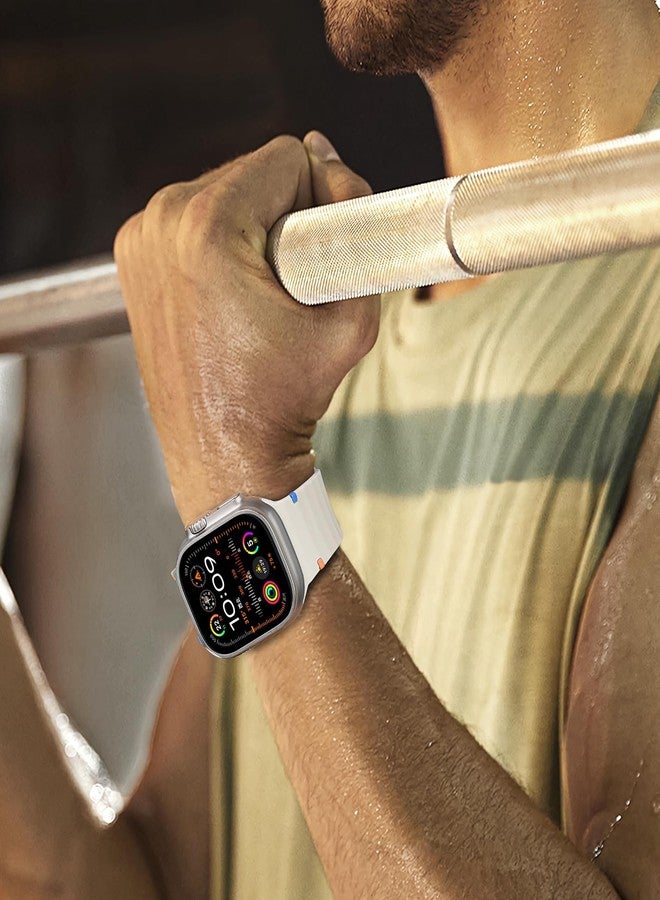 Wowstrap Sport Bands for Apple Watch Band 40mm 41mm 42mm 38mm 45mm 44mm 46mm iWatch Wristband for Women Men,Waterproof Soft Silicone Strap for Apple Watch Series 10 9 8 7 6 5 4 3 SE 2nd Ultra/2 49mm 41 45 mm - Image 3