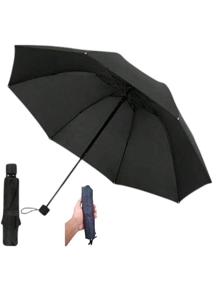 Sun and Rain Protection Umbrella – Foldable, Black, Ideal for Travel, Umrah, and Hajj - Image 1
