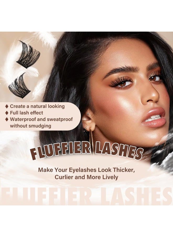 JMS&JMS Lash Clusters Kit Lash Extension Kit with Lash Bond and Seal Eyelash Applictor Lash Remover Eyelash Brush Lash Extension Kit for Beginner (MISS BELLA-8-18mix) - Image 3