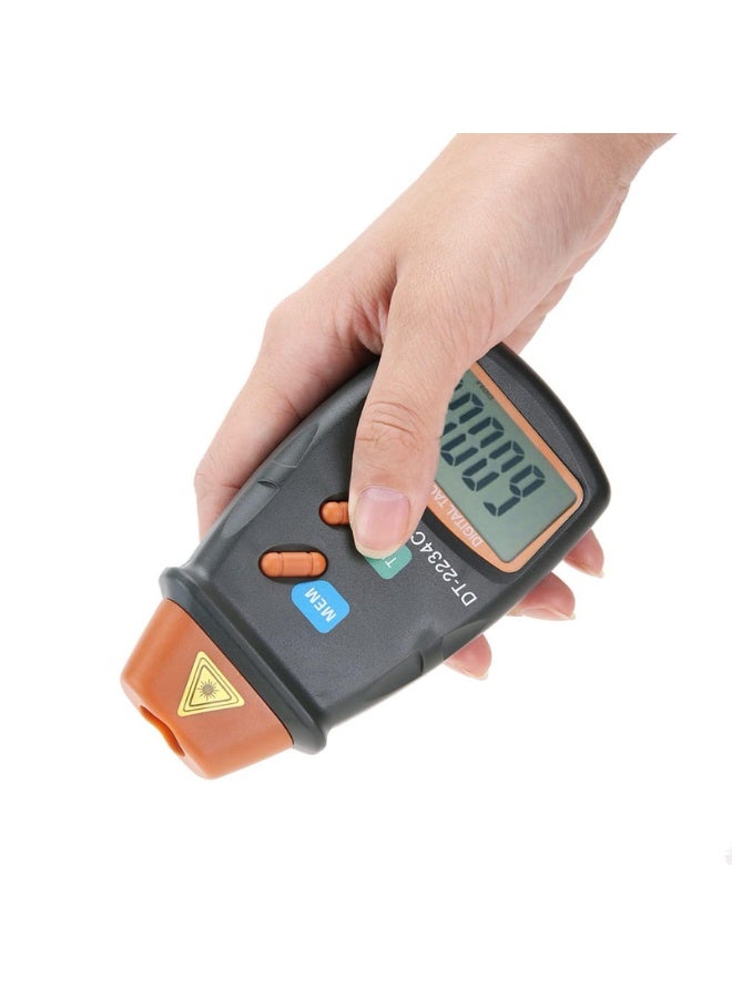 مقياس السرعة الرقمي ، DT-2234C + غير الاتصال ميني RPM اختبار متر شاشة LCD مقياس السرعة الرقمي الصورة المحمولة لعجلات المحركات مخرطة صنع السيارات - Image 4