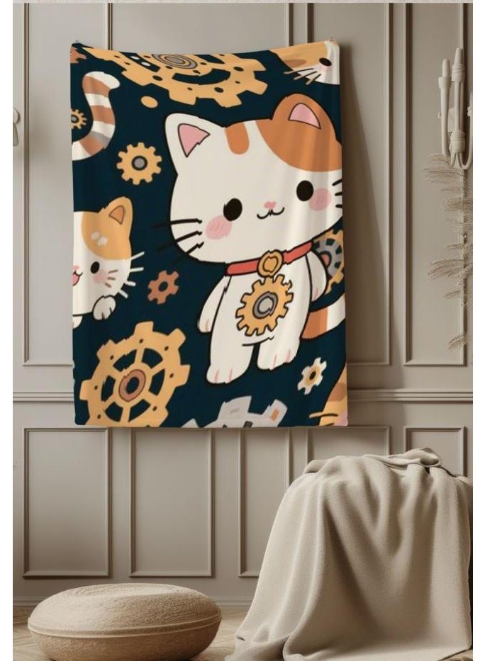 general Baby and children's cartoon flannel thin blanket (warm and comfortable, suitable for sleep, game use) 70cm*100cm - Image 1