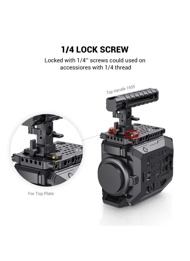 SMALLRIG SMALLRIG Universal Low-Profile Quick Release NATO Rail Safety Rail 90mm/3.5inches Long with 1/4'' Screws for NATO Handle Camera Cage EVF Mount – BUN2484  - Image 2