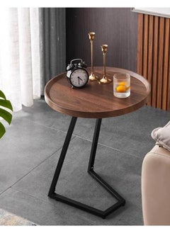 DubaiGallery Oval Coffee Table Decor, Contemporary Coffee Table, Portable Side Table, Small Side Table with Storage, Small Side Tables for Small Spaces  - Image 2