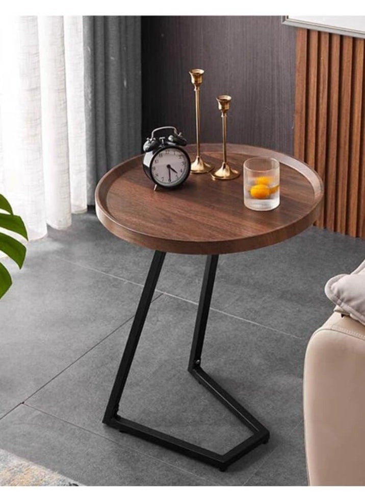 DubaiGallery - Oval Coffee Table Decor, Contemporary Coffee Table, Portable Side Table, Small Side Table with Storage, Small Side Tables for Small Spaces - Image 1