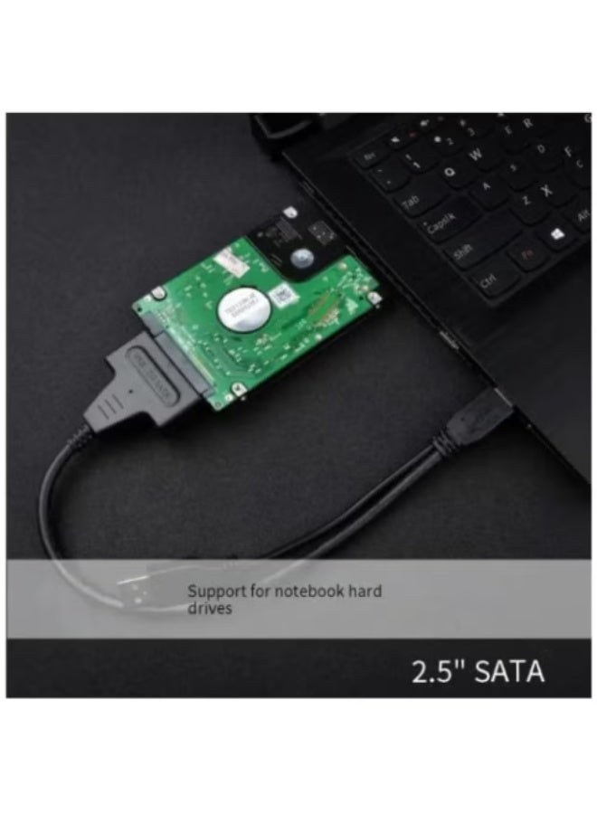 Haing USB 3.0 and Type-C 3.0 to SATA Hard Drive Adapter Cable - Dual-Interface External HDD/SSD Adapter for 2.5"/3.5" SATA Drives, Optical Drives - Plug and Play, 5Gbps, LED Indicator, OTG Support, DC Power Port - Compatible with Windows/macOS/Linux Systems - Image 4