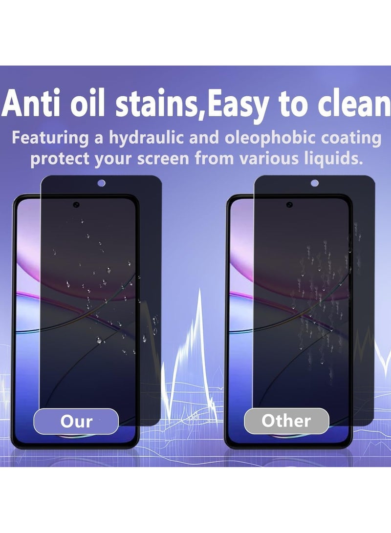 [2 Pack] Privacy Screen Protector Compatible with VIVO V30 Lite 5G Tempered Glass, Full Coverage 9H Hardness, Anti Spy Privacy Tempered Glass for VIVO V30 Lite