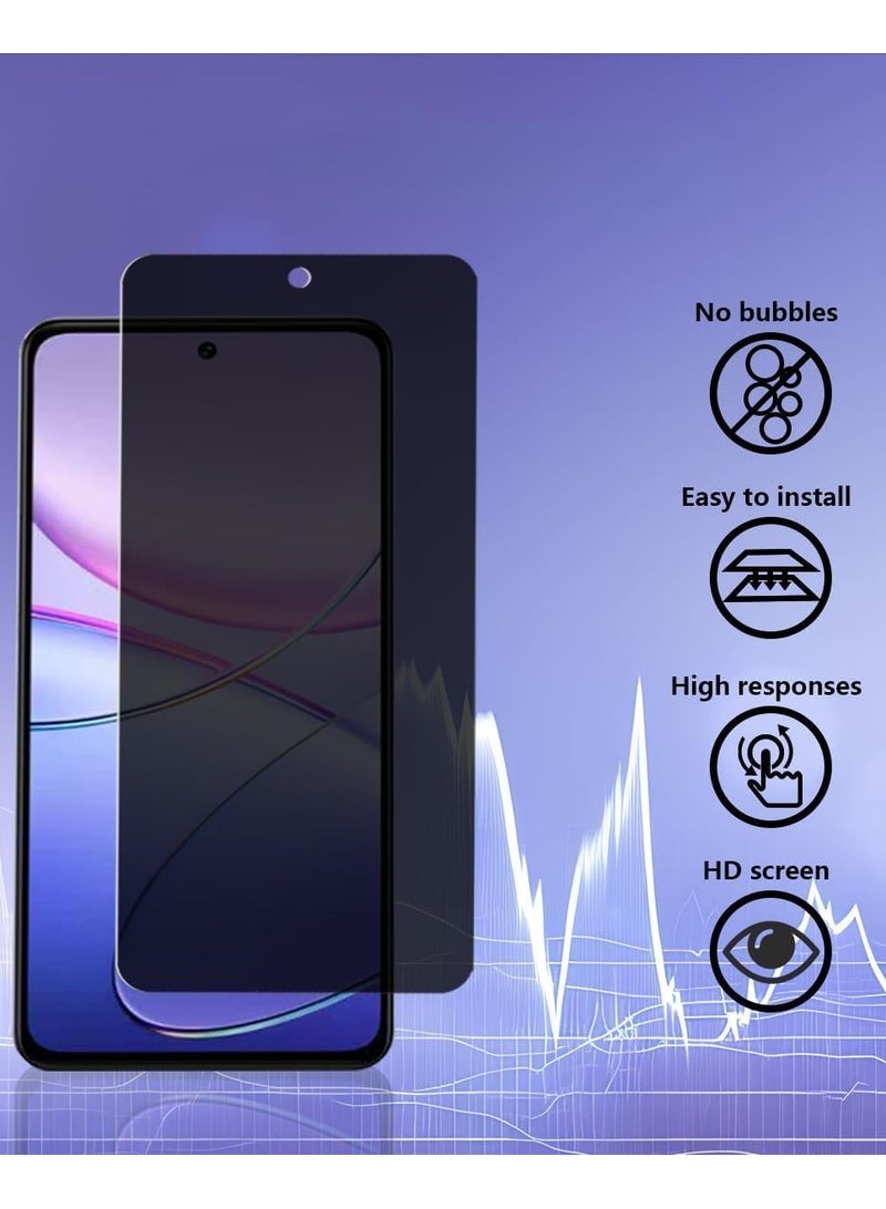 [2 Pack] Privacy Screen Protector Compatible with VIVO V30 Lite 5G Tempered Glass, Full Coverage 9H Hardness, Anti Spy Privacy Tempered Glass for VIVO V30 Lite