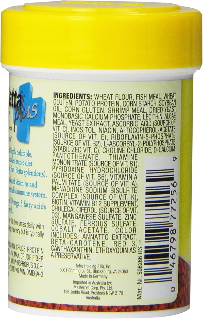 Tetra TetraBetta Plus Floating Mini Pellets Fish Food, 1.2-Ounce - Image 2