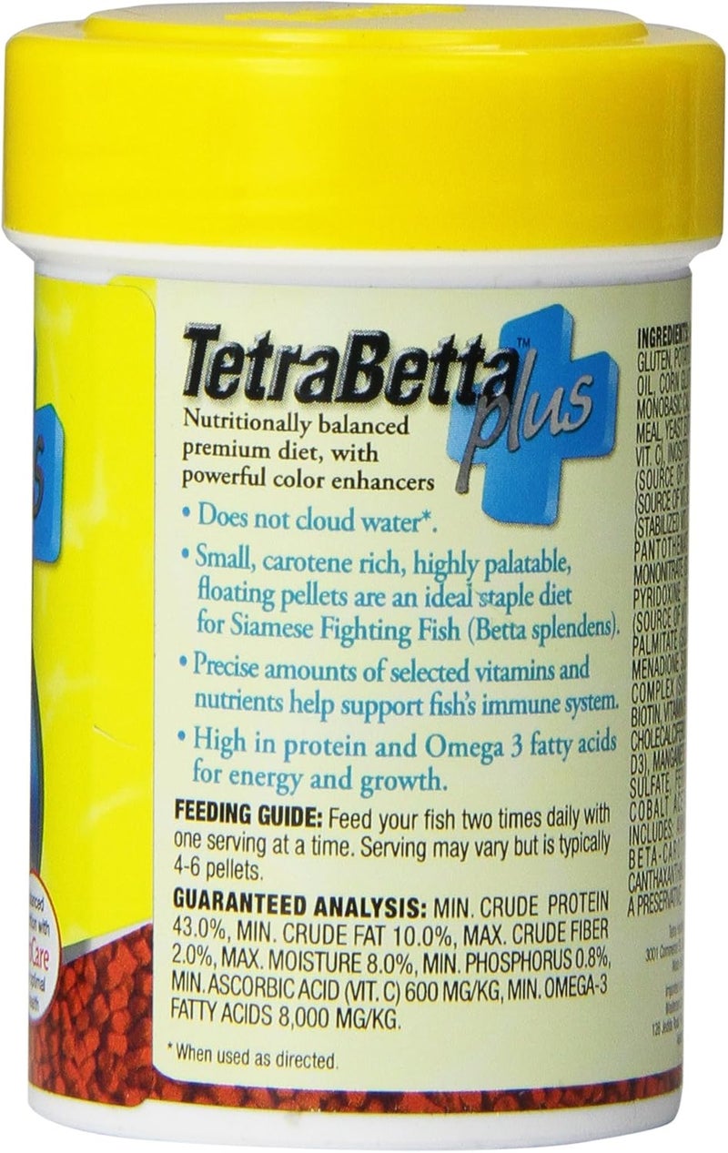 Tetra TetraBetta Plus Floating Mini Pellets Fish Food, 1.2-Ounce - Image 3