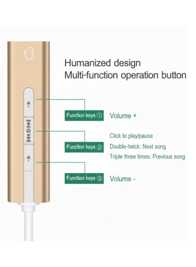 CABLE CONV USB Audio Adapter with Volume Control – External 7.1 Channel Sound Card (USB-A to 3.5mm) - Image 5