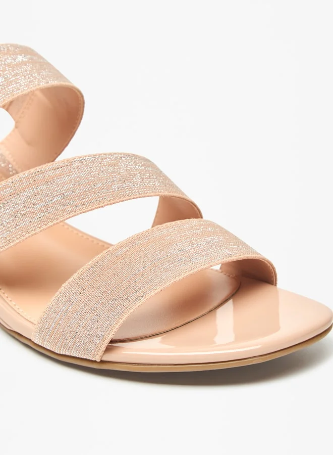 سيليست Women's Strappy Slip-On Sandals with Wedge Heels