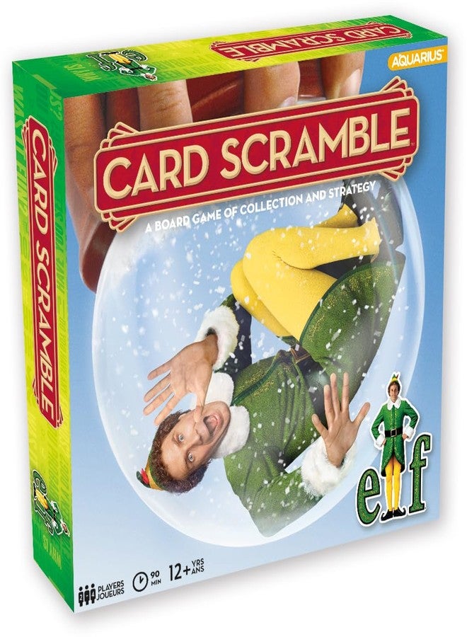 AQUARIUS Elf Card Scramble Board Game - Great Family Fun - Ages 12+ - Fun Family Party Game for Tweens, Teens & Adults - Entertaining Game Night Gift - Officially Licensed Merchandise