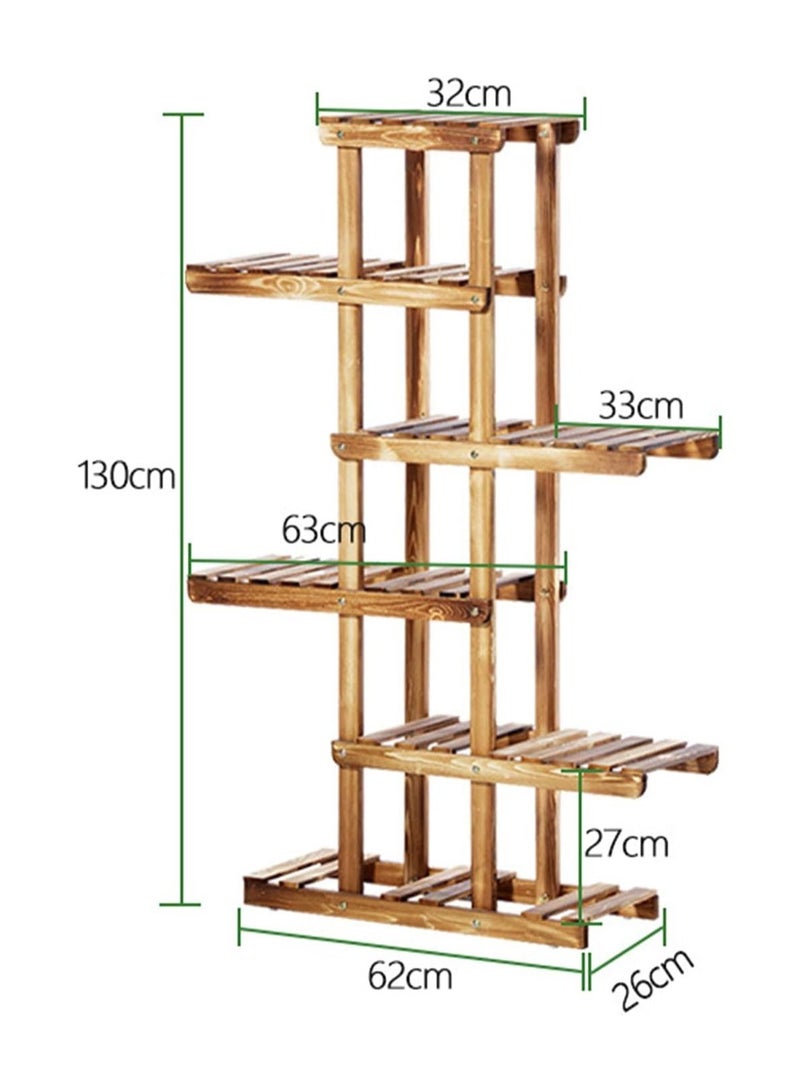 DubaiGallery Wooden Multi Tier Plant Stand Flower Rack Shelf Bonsai Holder Home Garden Corner  - Image 4