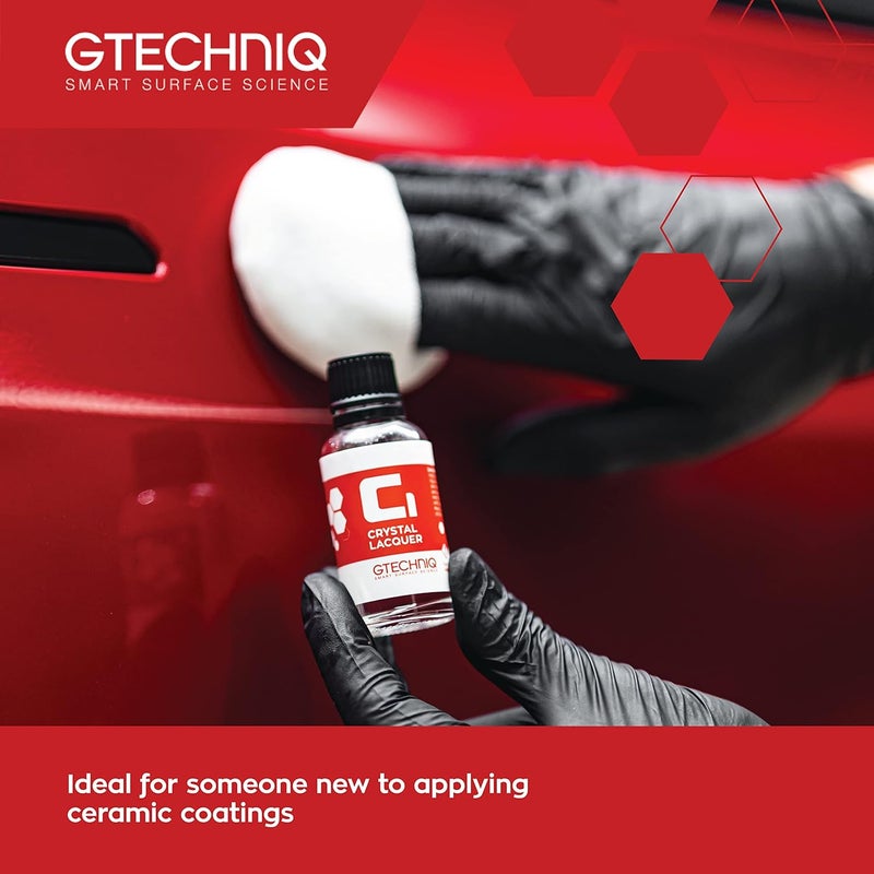 Gtechniq C1 Crystal Lacquer Ceramic Coating for Cars, 1 fl oz | High Shine Crystal Clear Finish, Prevents Minor Scratching, Easy to Apply, Ideal for Matte Paint Finishes, Up to 5 Years Durability - Image 3
