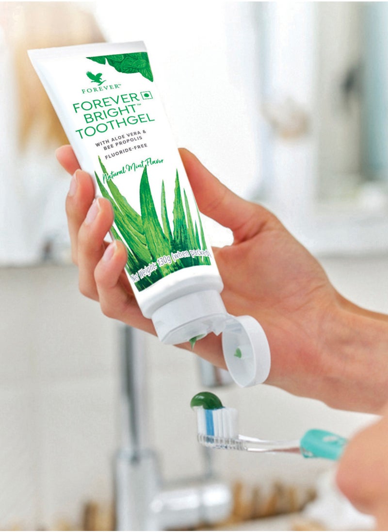 Forever Living - FOREVER BRIGHT TOOTHGEL, Natural Teeth Whitener, Brightening, Removing Stains, Keeping Oral Fresh, for kids and adults, sensitivity, mint taste, toothpaste - Image 1