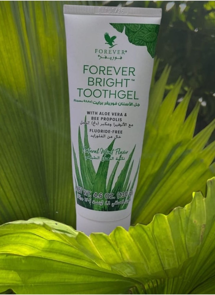 Forever Living - FOREVER BRIGHT TOOTHGEL, Natural Teeth Whitener, Brightening, Removing Stains, Keeping Oral Fresh, for kids and adults, sensitivity, mint taste, toothpaste - Image 1