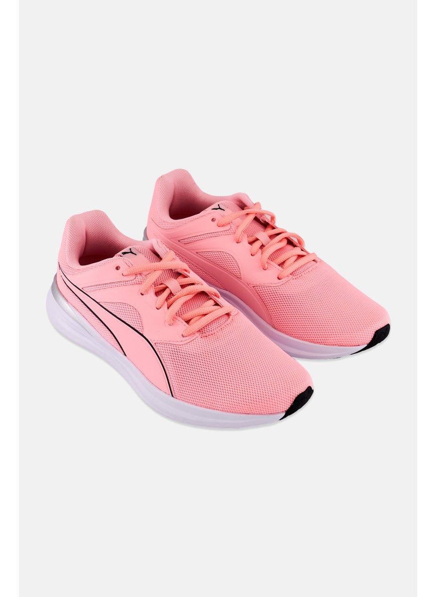 PUMA Kids Girl Transport Lace Up Running Shoes, Pink  - Image 1