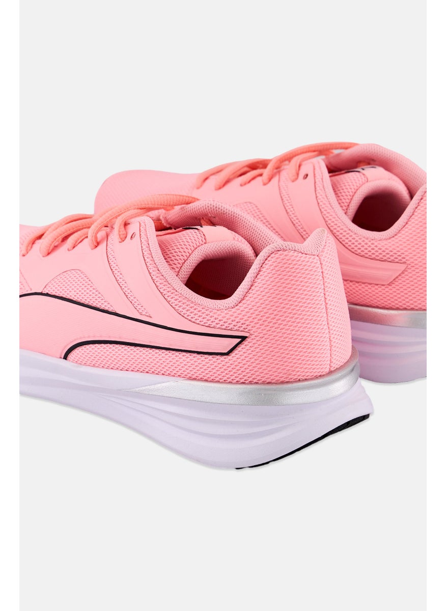 PUMA Kids Girl Transport Lace Up Running Shoes, Pink  - Image 2