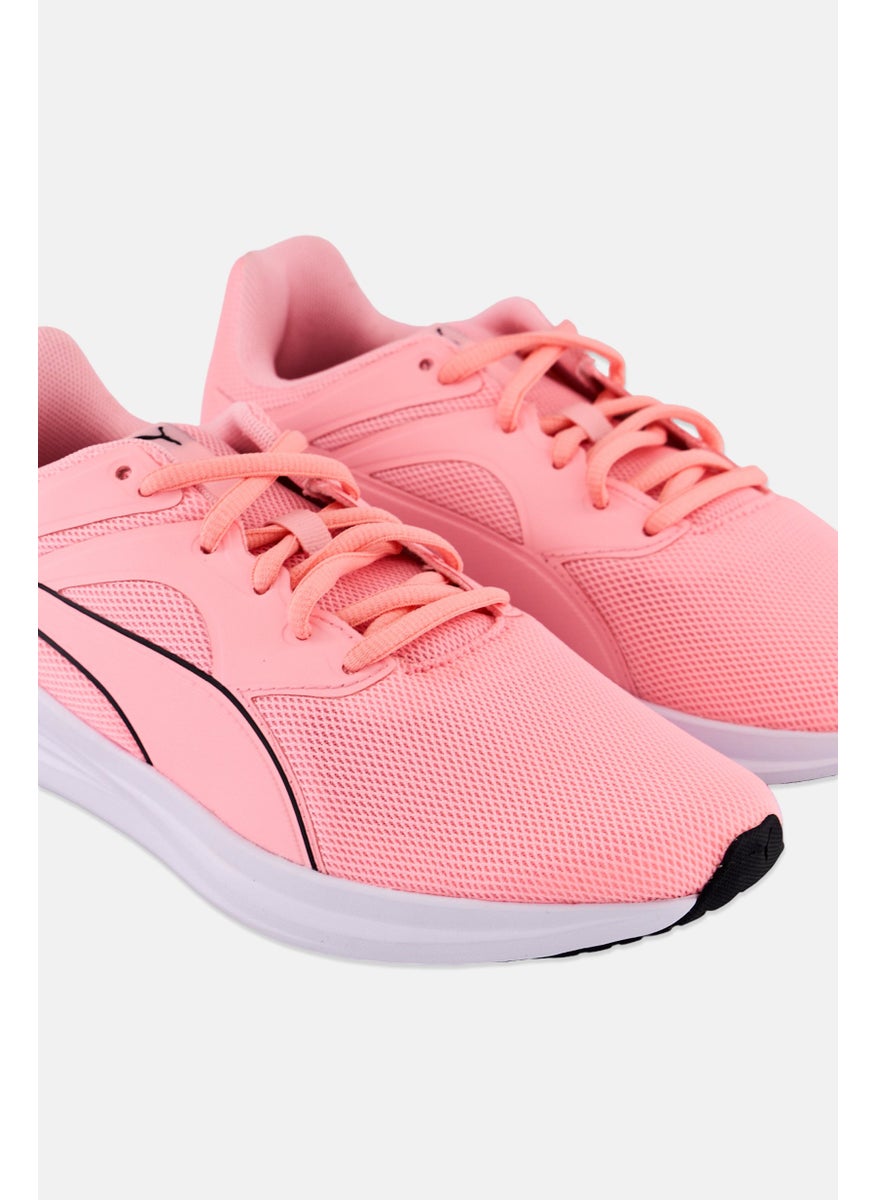 PUMA Kids Girl Transport Lace Up Running Shoes, Pink  - Image 3