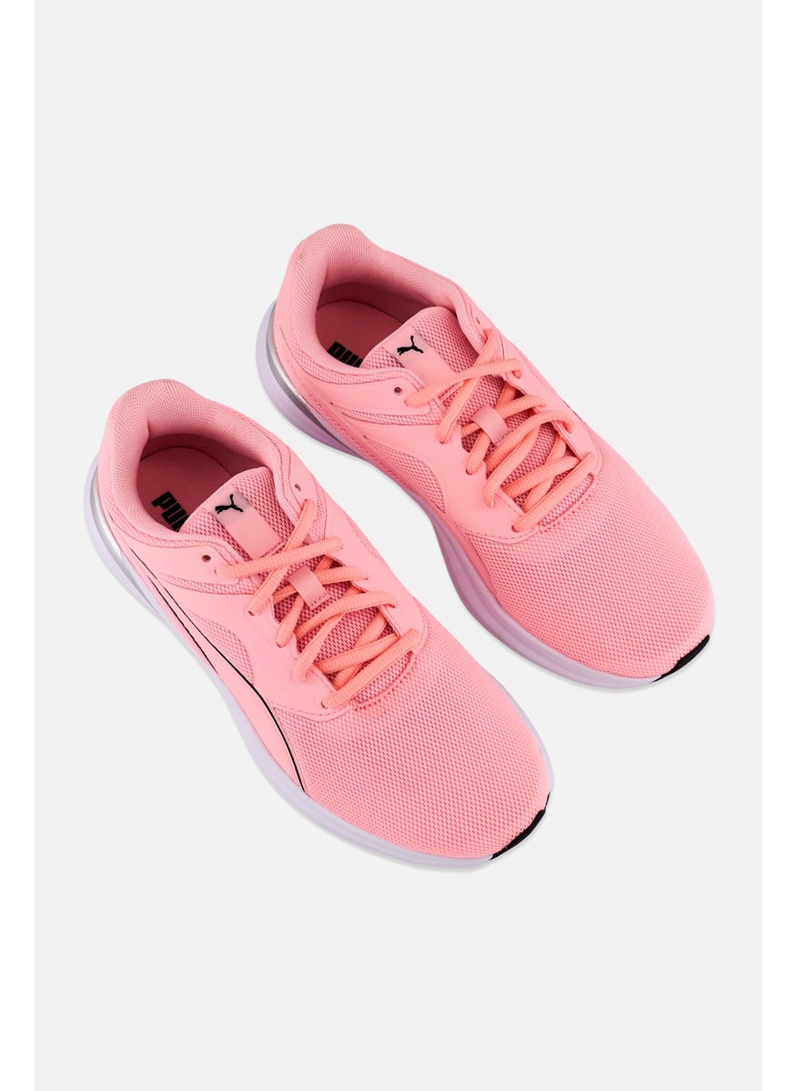 PUMA Kids Girl Transport Lace Up Running Shoes, Pink  - Image 4