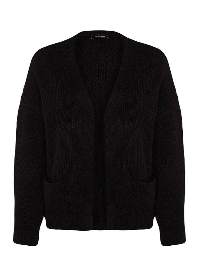 Black Wide Fit Soft Textured Pocket Detail Knitwear Cardigan TWOAW24HI00133 - pzsku/Z698E11D1A2F21B70DC48Z/45/_/1730941479/d51a70fc-cc3c-4a00-bc1f-aeb5ffc8703a