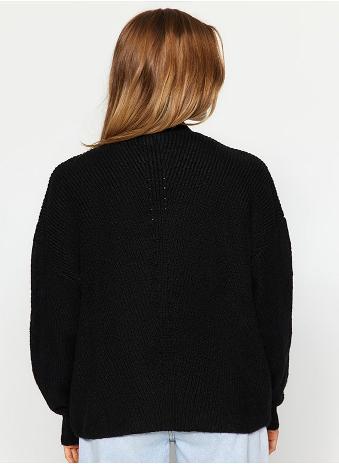 Black Wide Fit Soft Textured Pocket Detail Knitwear Cardigan TWOAW24HI00133 - pzsku/Z698E11D1A2F21B70DC48Z/45/_/1730941481/e5acc244-a50d-47be-8951-328dbe5bab14