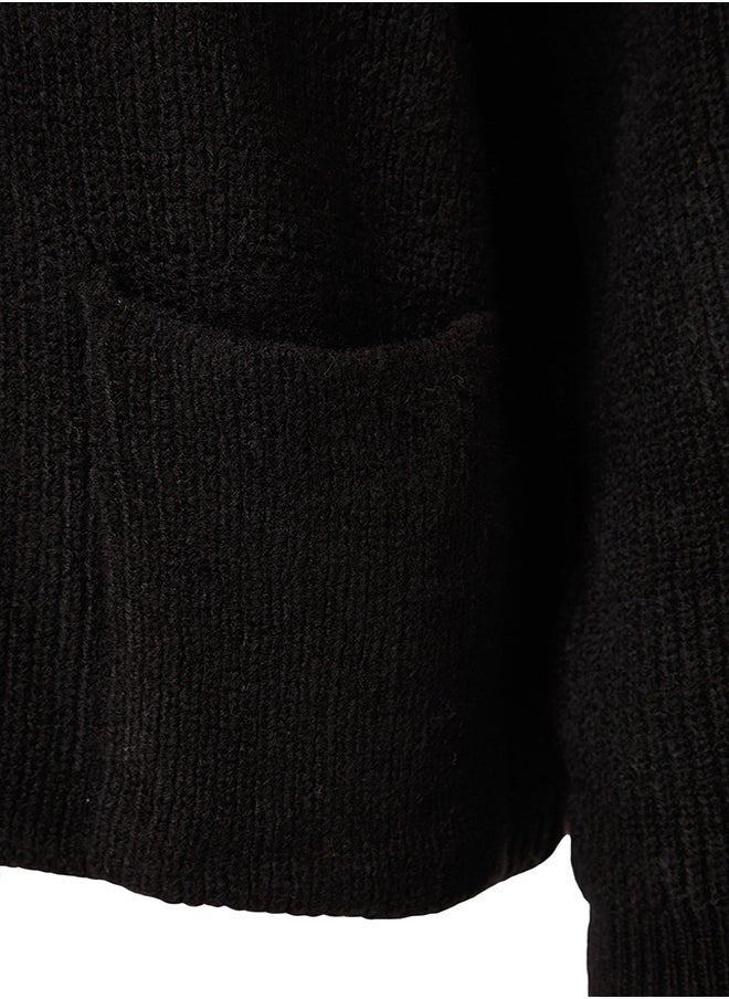 Black Wide Fit Soft Textured Pocket Detail Knitwear Cardigan TWOAW24HI00133 - pzsku/Z698E11D1A2F21B70DC48Z/45/_/1730941482/134cf3d5-e7ad-41a3-bf96-76a6b623b6e4
