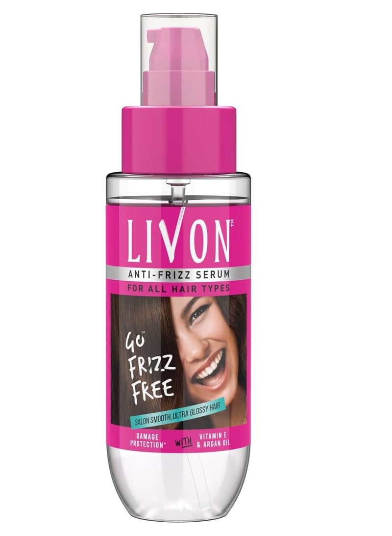 Livon Go Frizz Free Hair Serum With Vitamin E & Organ oil 100 ml - Image 1