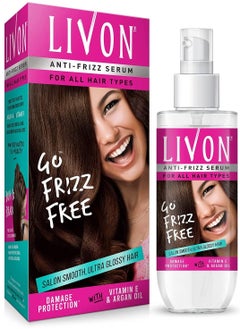 Livon Go Frizz Free Hair Serum With Vitamin E & Organ oil 100 ml  - Image 1