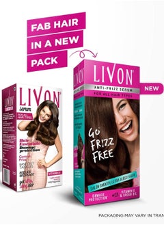 Livon Go Frizz Free Hair Serum With Vitamin E & Organ oil 100 ml  - Image 3