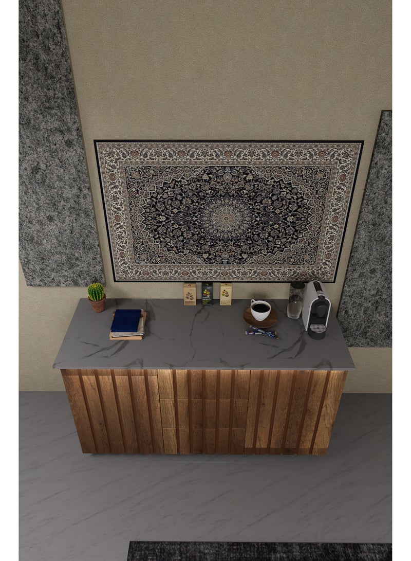 كوفي وورلد ركن القهوة بنقشات دائرية باضاءة مخفية - Image 4