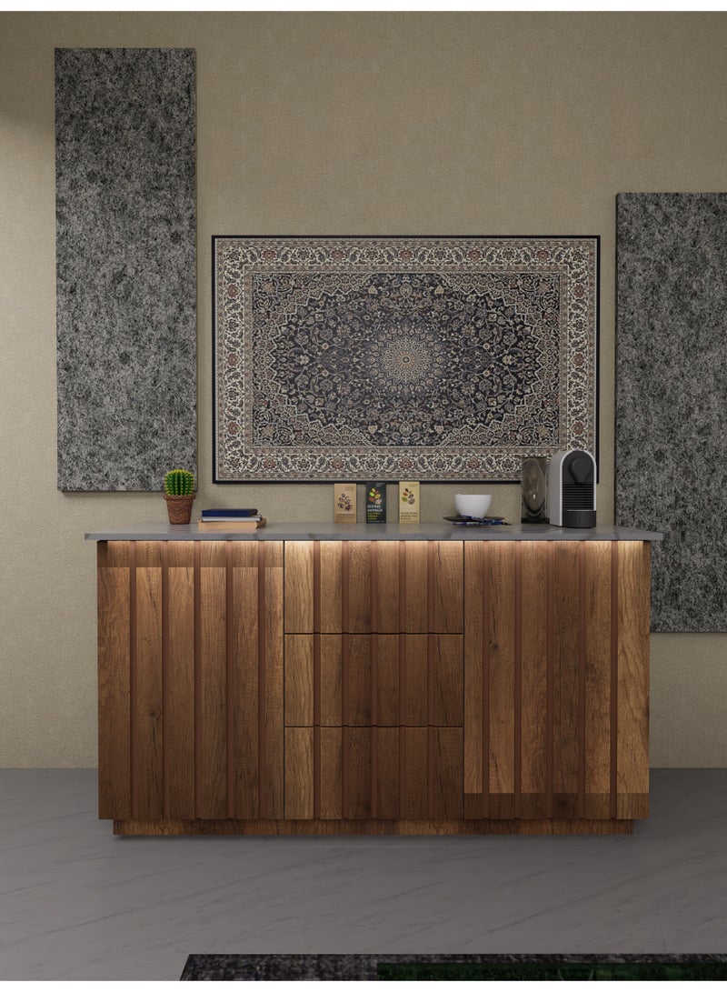 كوفي وورلد ركن القهوة بنقشات دائرية باضاءة مخفية - Image 1