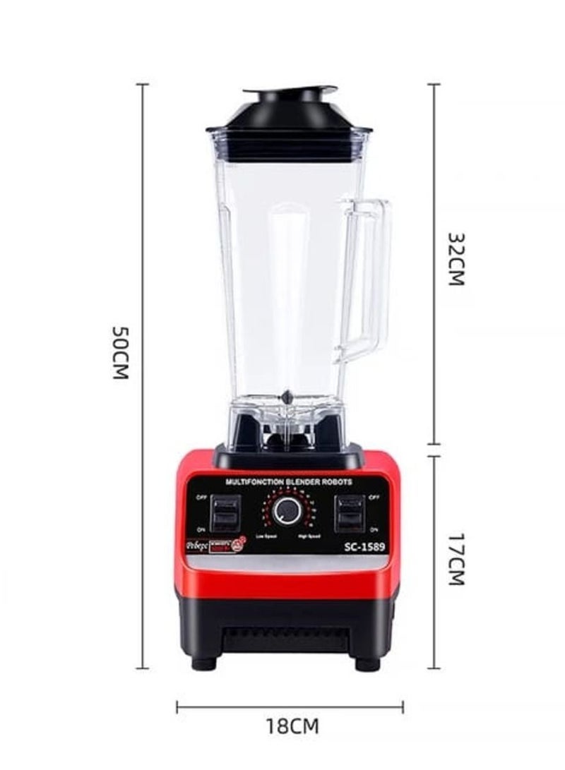 2.5L 4500W BPA Free Heavy Duty Blender Mixer Electric High Speed Juicer Food Processor Ice Smoothies Crusher Blander