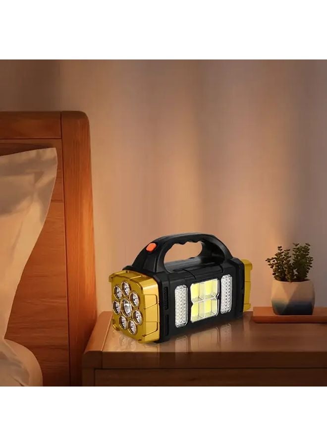 Solar LED Flashlight USB Rechargeable High Lumens Work Light Lantern For Camping Emergency Outdoor - Image 4