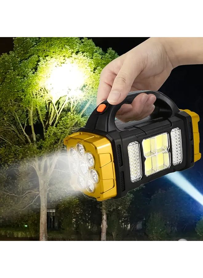 Solar LED Flashlight USB Rechargeable High Lumens Work Light Lantern For Camping Emergency Outdoor - Image 5